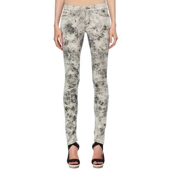 Mother Jeans Womens Size 27 The Looker Skinny Rebel at Night Tie-Dye Gray - Picture 1 of 9